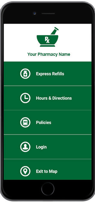 mobileRX phone example homepage