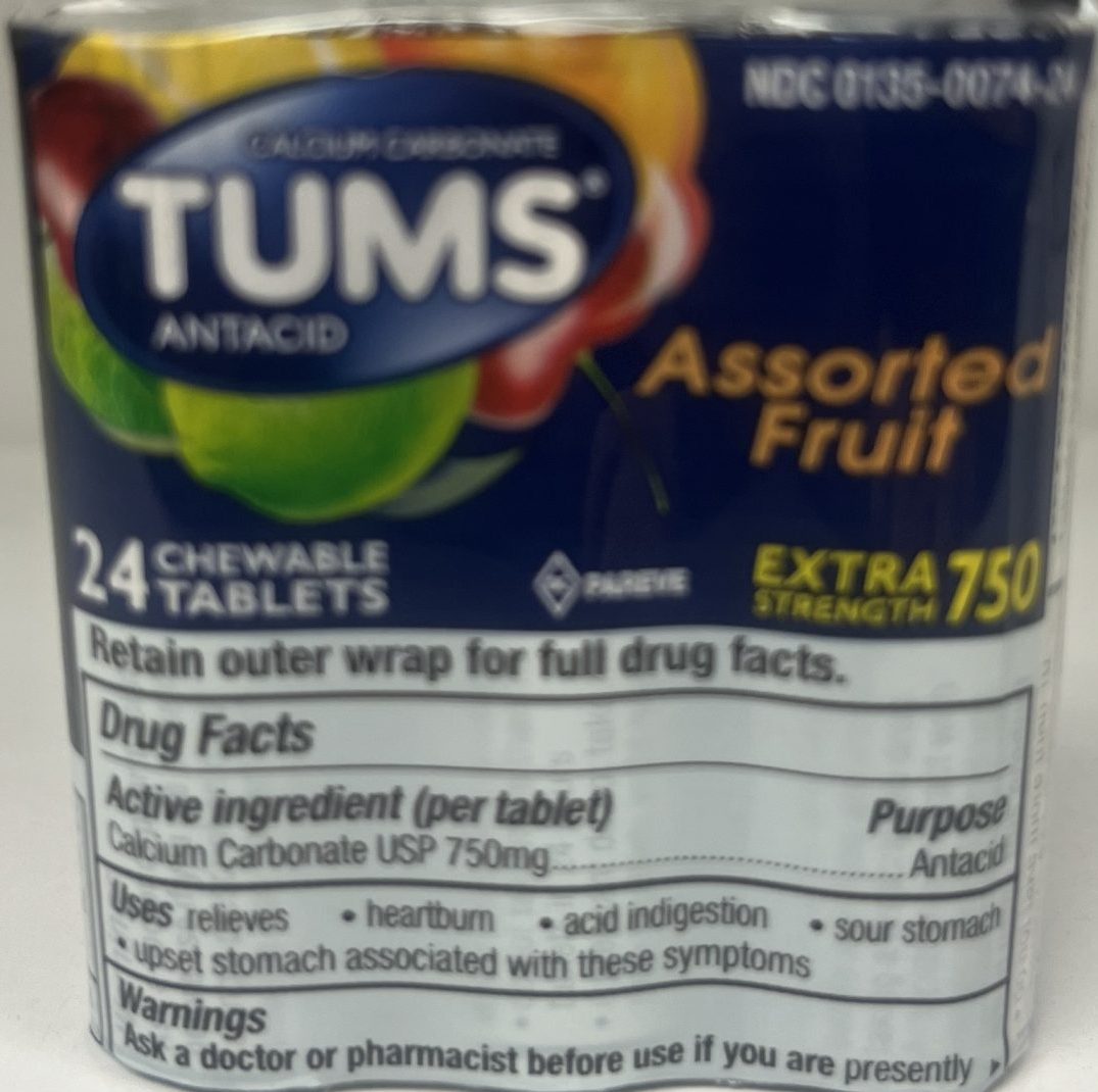 Tums front of package